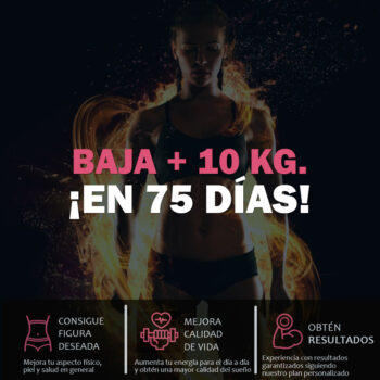 Baja más de 10 Kg. en 75 días