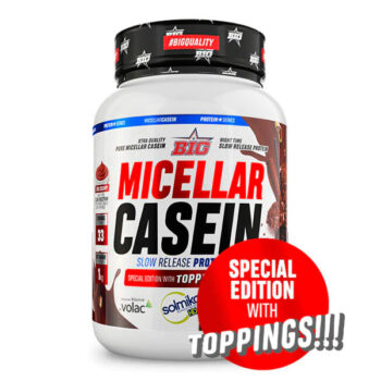 Big Micellar Casein - Caseina Micelar sin sabor con toppings 1 Kg
