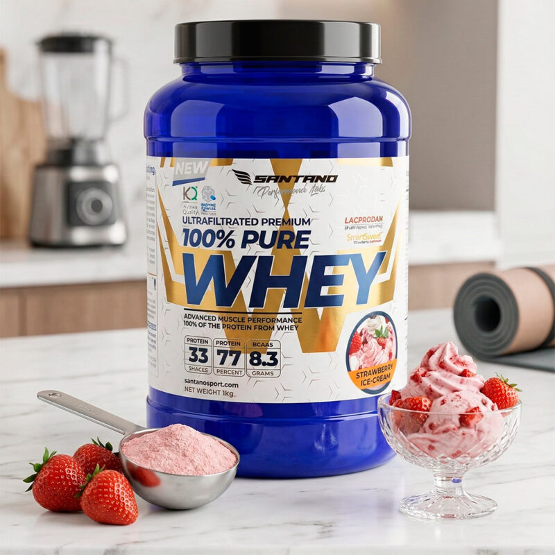 Pure whey protein sabor Fresa 1Kg.