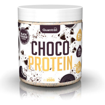 Quamtrax Gourmet Choco Protein Black Cookie Crema Blanca con Avellanas