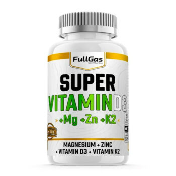Super Vitamina D3 + Magnesio Bisglicinato + Zinc + Vitamina K2 - 120 cápsulas